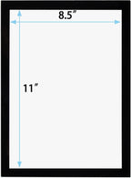 JIUYE 8.5x11 Magnetic Sign Holder Wall Mount, Self-Adhesive Plastic Display - Image 2