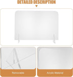 ELAYARD 5pcs Acrylic Desktop Whiteboards Clear Writing Message Boards Simple - Image 8