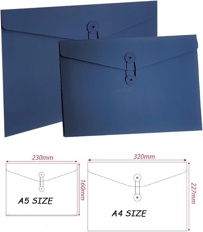 10pcs A4 Kraft Paper Envelopes Portfolio Foolscap File Folders Document Folder - Image 2