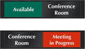 SmartSign Conference Room Door Sign Meeting In Progress/Available Door Slider by SmartSign