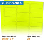Neon Yellow Address Labels - Image 2
