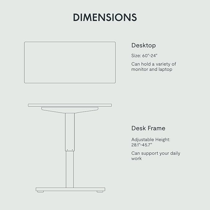 FLEXISPOT EN1 One-Piece Standing Desk - Image 6