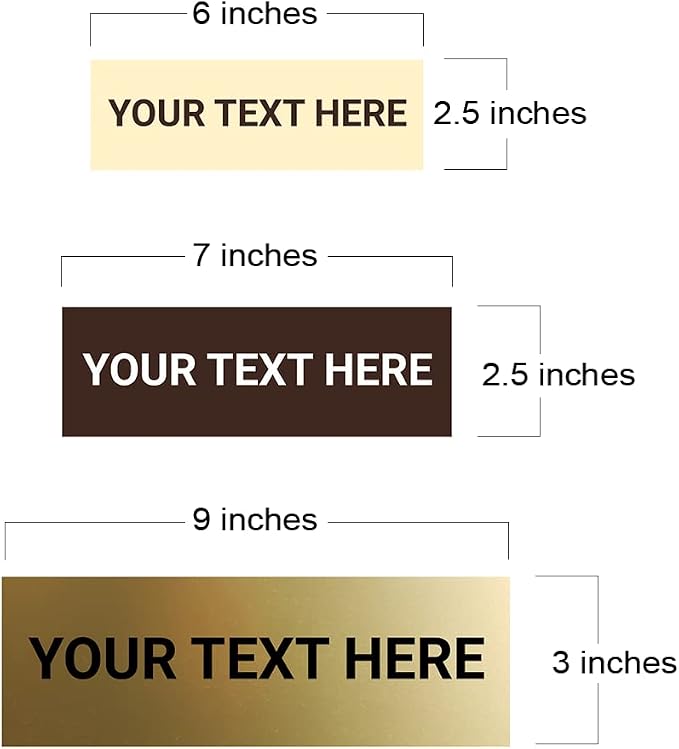 Basic Custom Personalizable Wall or Door Sign | Your Custom Message | Enter - Image 4