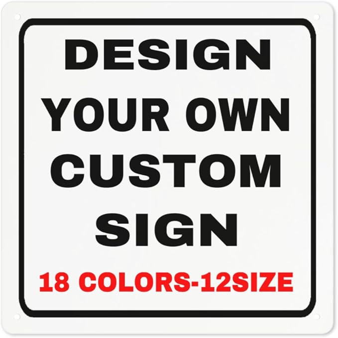 Custom Outdoor Metal Personalized Signs by Custom