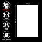 OcePor 200 Sheets White Cardstock 11” x 17”, 92lb/250gsm Card Stock, Thick Card - Image 2