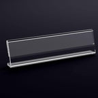 Acrylic 12 Pack Name Plates for Desks, AITEE 2x8 Clear Desk Name Plate - Image 3