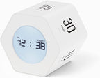 mooas Multi-Hexagon Clock Cube Timer, Digital Clock Time Timer, Pomodoro Timers by mooas