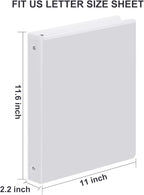 3 Ring Binder 1-1/2 Inch, ViVin Sturdy 1.5"-Round Ring Binder - Image 2