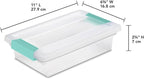Sterilite 18-Pack Clip Box, Stackable Clear Plastic Bins - Image 3