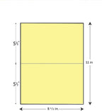 Limited Papers 8.5x11 Perforated Paper, 20/50 Pound, 75 GSM, Variety of - Image 2