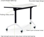 Foldable Conference Room Tables, Flip Top Mobile Training Table, Modern Meeting - Image 5