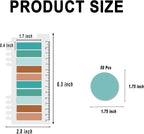 Potanro Sticky Notes 1750Pcs Sticky Tabs Transparent Book Tabs, Round Clear - Image 6