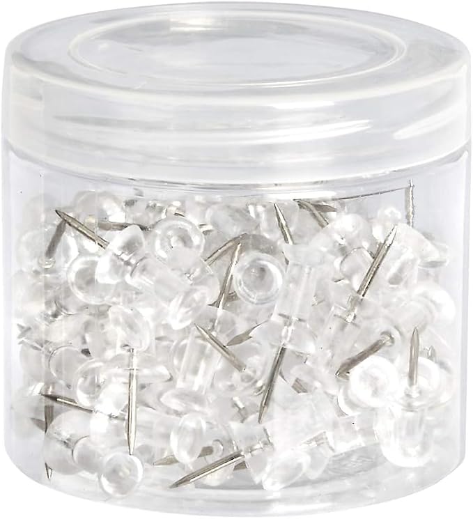 Amazon Basics Push Pins Tacks, Steel Point, - Image 3