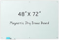 Gooderboard Glass Magnetic White Board – 72 x 48 Inches Dry Erase Frameless by Gooderboard