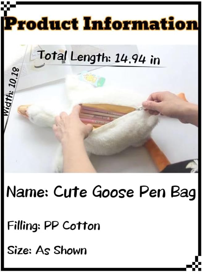 XZR Cute Pen Bag Case Box Stocking Stuffers Cute Creative Animal Cartoon Large - Image 4