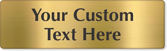 SmartSign Custom Brass Sign by SmartSign
