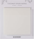 DiverseBee 50 Sheets Pastel Transparent Sticky Notes, 3x3” Clear Sticky Tabs by DiverseBee