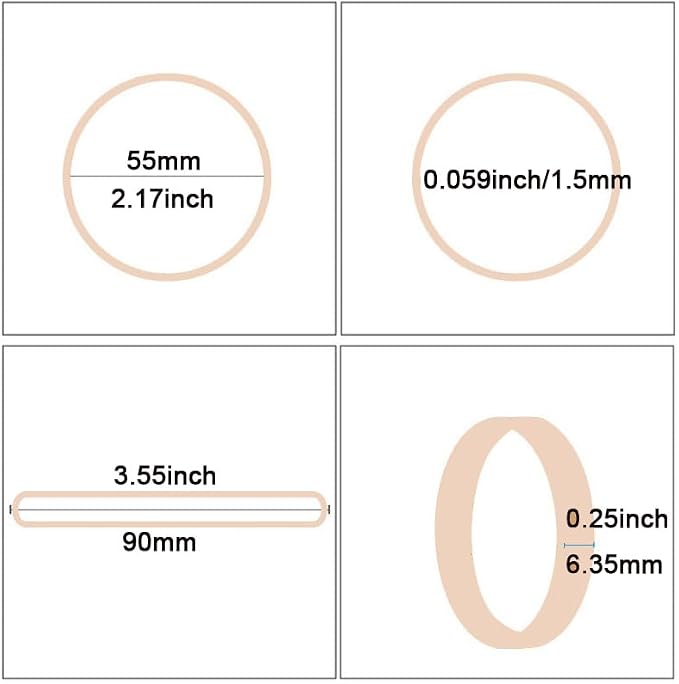 AMUU Rubber Bands Size #64 about 0.5 lb 110pcs Tactical Rubber Bands - Image 2