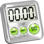 Elegant Digital Kitchen Timer Stainless Steel - Image 4