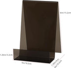 ZOEY Acrylic Book Stand with Ledge Clear Black Display Easels Plate - Image 2