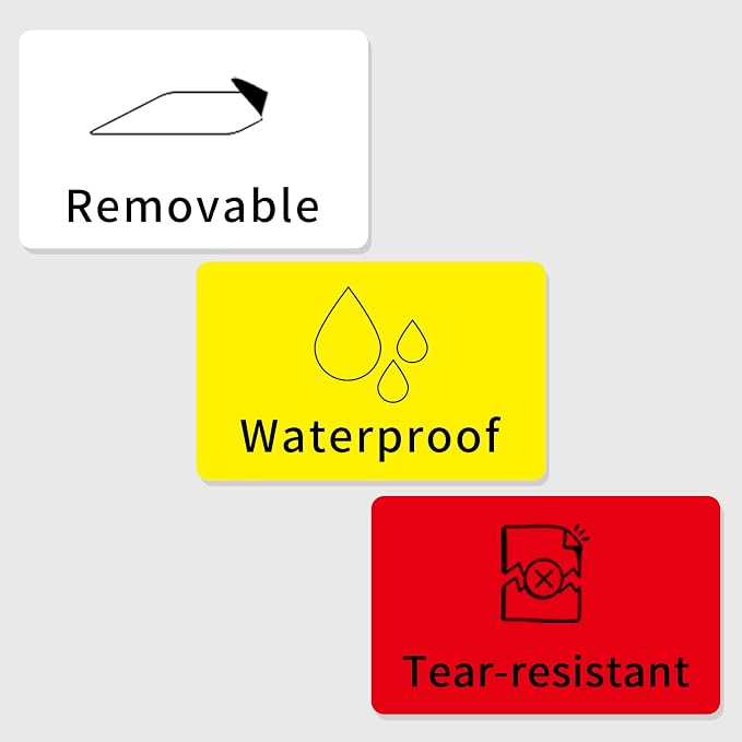 3×5 Inch White Removable Thermal Labels, Waterproof Thermal Label, 240 Sheets - Image 2