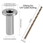 120 Pack Cable Railing Protector Sleeves, T316 Stainless Steel Protective - Image 7