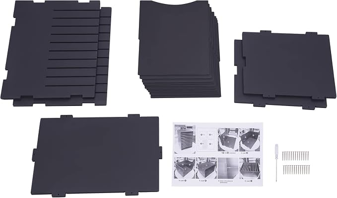 GUEYYSAN Vertical File Storage Rack, 11-Compartment Desktop Sorter Documents Box - Image 5