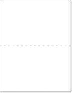 NextDayLabels - Letter Size White Perforated Blank Post Card Cardstock by NextDayLabels