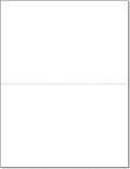 NextDayLabels - Letter Size White Perforated Blank Post Card Cardstock by NextDayLabels