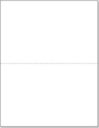 NextDayLabels - Letter Size White Perforated Blank Post Card Cardstock by NextDayLabels