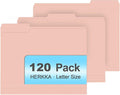 File Folder, HERKKA 120 Pack 1/3 Cut Tab File Folders, File Folders Great by HERKKA