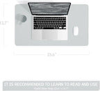 YSAGi Non-Slip Leather Desk Pad, Waterproof Laptop Computer Desk Keyboard Mat - Image 2