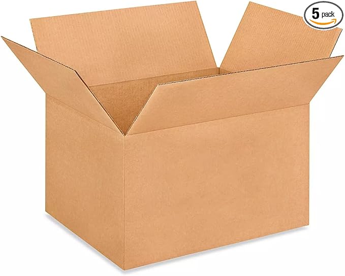 IDL Packaging - B-14148-5 Medium Corrugated Shipping Boxes 14"L x 14”W x 8"H - by IDLPackaging