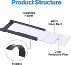 LLPT Magnetic Label Holder 5" x 3" 50 Packs C Channel 300g White Paper Cards - Image 7