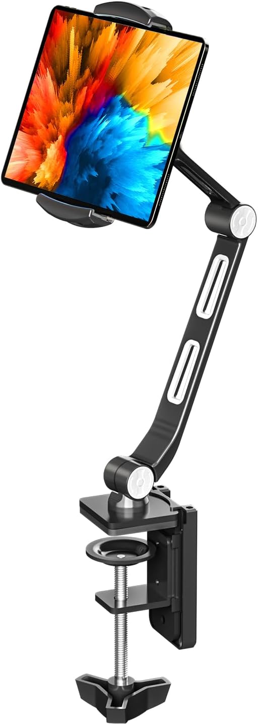 suptek Aluminum Alloy Cell Phone Desk Mount Stand 360° Tablet Stand and Holders by suptek