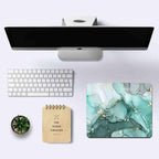 IMAYONDIA Turquoise Marble Mousepad, Computer Mouse Pad Teal, Luxury Swirl Mice - Image 6