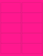 8-1/2 x 11" Neon Color High Light Fluorescent Labels by NextDayLabels