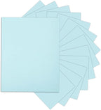 24 Sheets Light Blue Cardstock 8.5 x 11 Pastel Paper, Goefun 80lb Card Stock by Goefun
