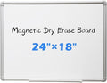 DEVELOP Magnetic Dry Erase Board 18x24 Inch, Small Aluminum Frame Wall-Mounted by DEVELOP