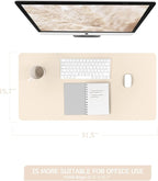 YSAGi Non-Slip Leather Desk Pad, Desk Matt - Image 2