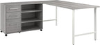 Bush Business Furniture Hustle 72W x 30D Computer Desk and Storage Cabinet - Image 3