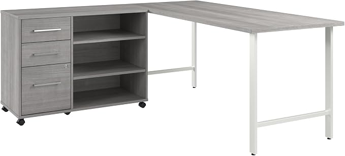 Bush Business Furniture Hustle 72W x 30D Computer Desk and Storage Cabinet - Image 3