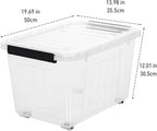 Citylife 54 QT Clear Plastic Storage Bins - Image 2