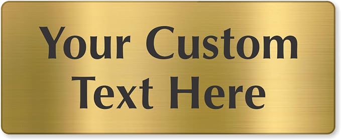 SmartSign Custom Brass Sign by SmartSign