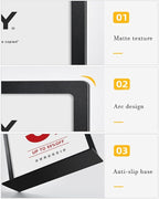 ECKEK Carbon Steel Sign Holder, Slanted Menu Displays, Table Top Sign Stand - Image 5