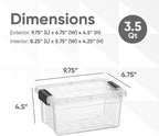 Superio Clear Storage Boxes - Image 2