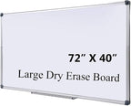 72 x 40 Inch Large Magnetic Whiteboard by DexBoard