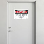 Custom OSHA Style Danger Sign 12" x 18" Adhesive Vinyl Sign, Customizable "Your - Image 3