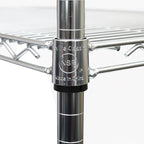 Seville Classics UltraDurable Heavy Duty NSF Solid Steel Wire Rack Storage Unit - Image 4