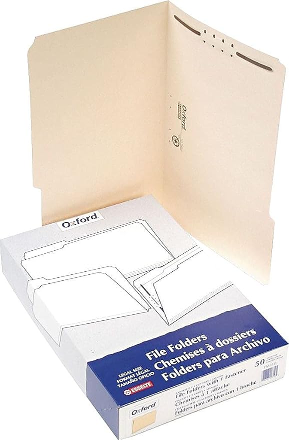 Pendaflex Manila Fastener Folders, Legal Size, 1 Fastener, 1/3 Cut - Image 4